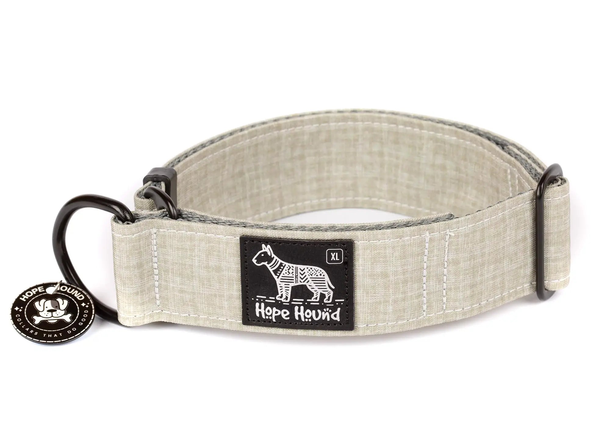 Hope Hound limited slip waterproof beige dog collar