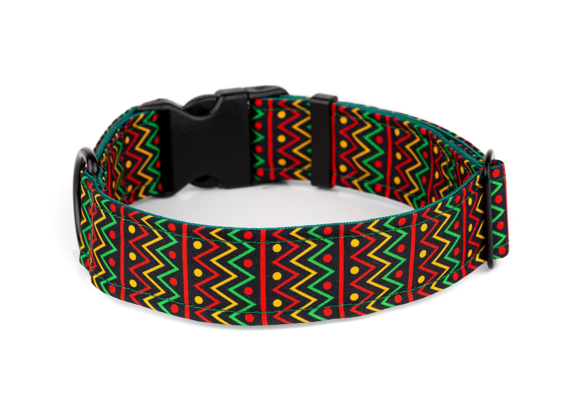 trible zig zag buckle coller
