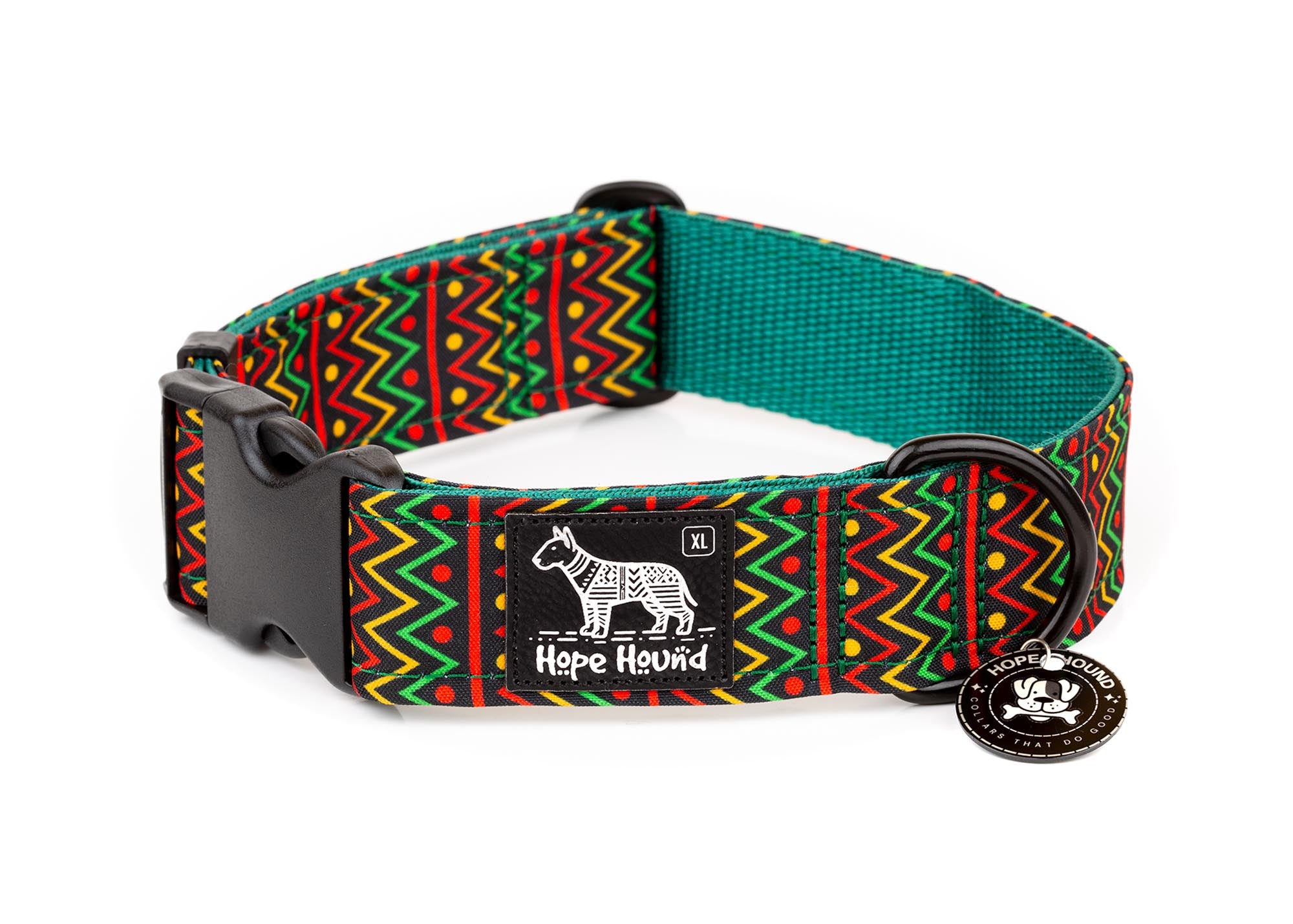 trible zig zag buckle coller